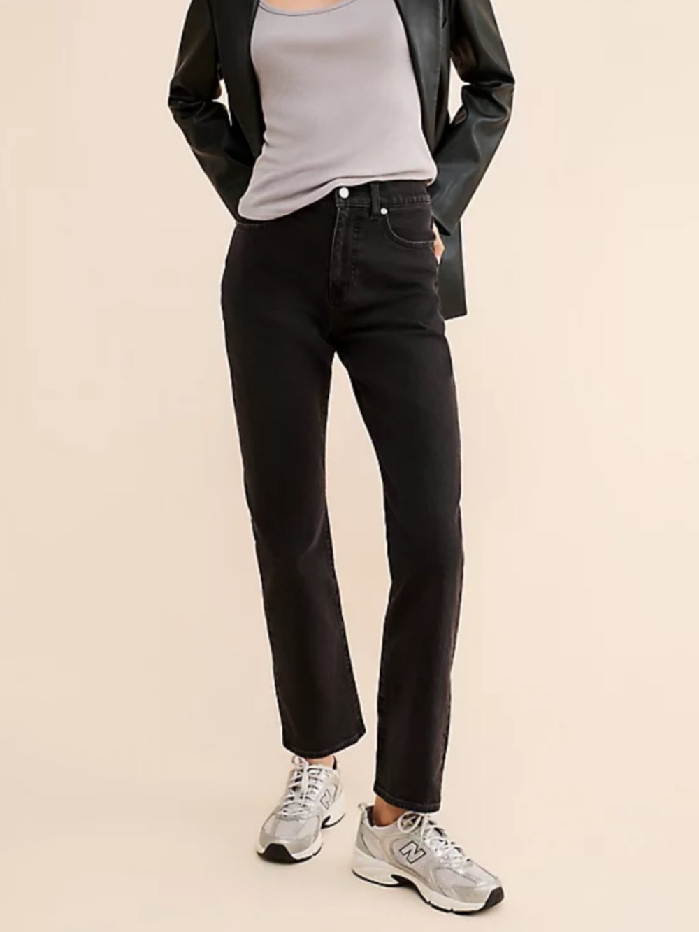 Madewell Black 90’s Straight Jeans